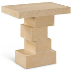 Meridian Furniture - Westmount Table, Natural, End Table - Bring impressive style and distinct beauty to your living room or family room with this Westmount End Table. The striking natural finish and refined design of this table are sure to captivate your guests' attention. The ash veneer construction of this piece ensures a perfect blend of elegance and sturdiness, making it a long-lasting addition to your home.