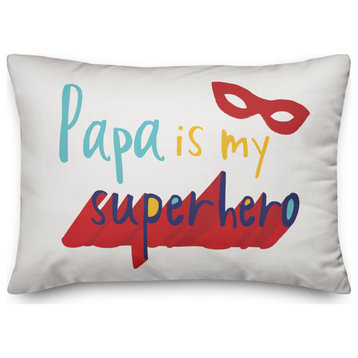 Superhero Papa 14x20 Spun Poly Pillow