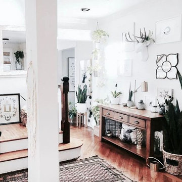 Entryway with White Faux Taxidermy