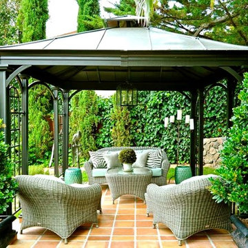 Hard roof gazebo
