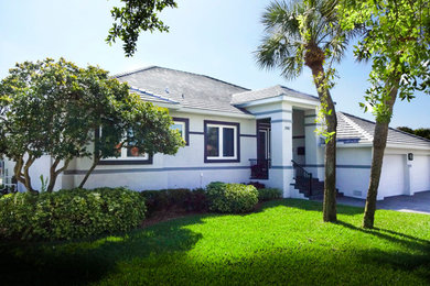 Example of a trendy exterior home design in Tampa