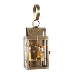 Saving Shepherd - Double Colonial Dual Candle Sconce, Weathered Brass - Outdoor Wall Lights And Sconces