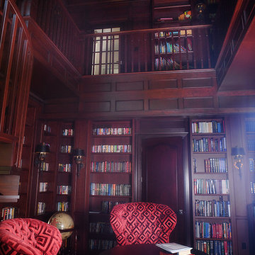 Two story library
