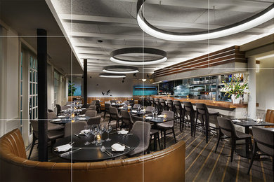 Dining room - modern dining room idea in New York