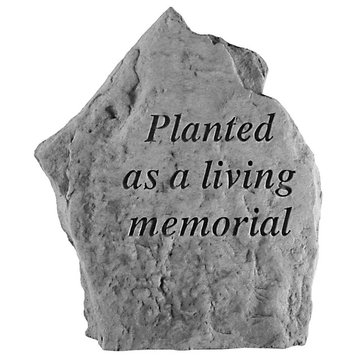 Garden Accent Stone, "Planted As a Living Memorial"