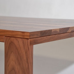 Walnut Geo Leg Coffee Table - Coffee Tables