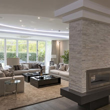 fireplace and stone