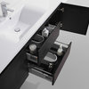 MOF 60" Single Sink Wall Mounted Bathroom Vanity, Black