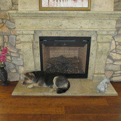 Sophia cast stone mantel - Indoor Fireplaces