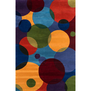 New Wave Hand-Tufted Rug, Multi, 8'x11'