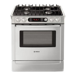 Bosch 30" Dual Fuel Slide-in Range, Full Stainless | HDI7282U - Gas Ranges And Electric Ranges