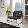 Modern Contemporary Living Room Lounge Chair Black