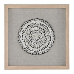 16 in. x 16 in. "Feather Swirl" Wall Art - Fine Art Prints