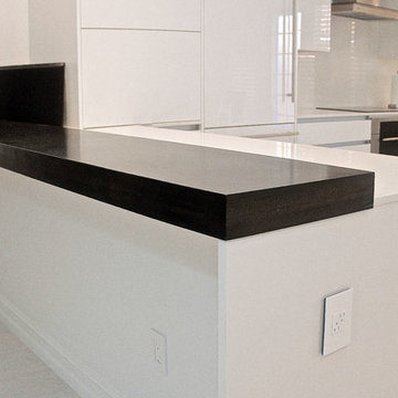 High Gloss Acrylic Kitchen featuring Dekton Countertop