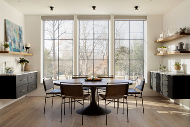 Dining room - transitional dining room idea in DC Metro
