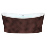 HEATGENE - HEATGENE 66" Acrylic Freestanding Bathtub Vintage Soaking Tub, Bronze - Come home and relax in your luxurious freestanding bathtub by HEATGENE. From the serenity, collection emerges the ergonomic freestanding bathtub.