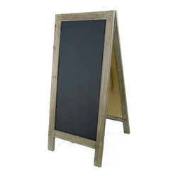 Vagabond Vintage - Du Jour Standing 2-Sided Chalkboard - Bulletin Boards And Chalkboards