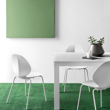 Basil Chairs - Matte Optic White Frame + Seat
