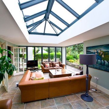 Modern Orangery with Roof Lantern near Cardiff