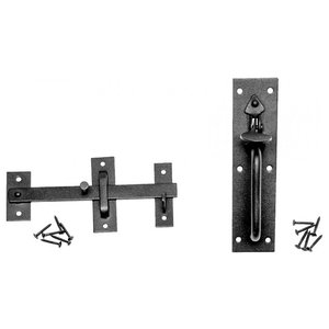 Thumb Latch in a Pewter Wrought Iron Suffolk Rustproof Finish