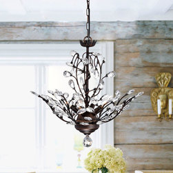 Alcor 4-Light Crystal Chandelier - Chandeliers