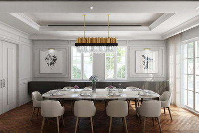 Example of a dining room design in Other