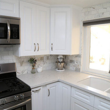 White Quartz on White Cabinets