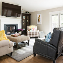 Family Room Fireplace/Bookcases