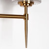 LNC Modern Contemporary 3-Light Polished Gold Bathroom Vanity Light