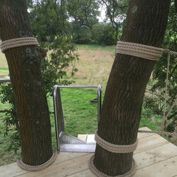 Beautiful Tree-deck rope work at entrance for a big Slide - Products