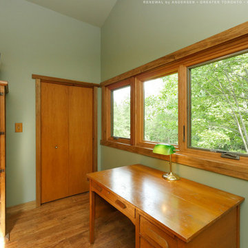 Charming Home Office with New Wood Windows - Renewal by Andersen Ontario