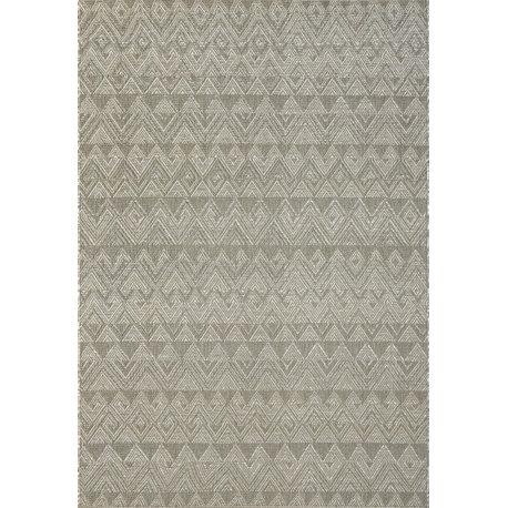 Coastal Grey Area Rug, 3'11"x5'7"
