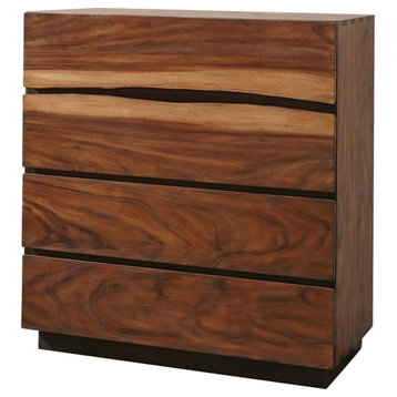 Coaster Winslow 4-drawer Wood Chest in Smokey Walnut and Brown