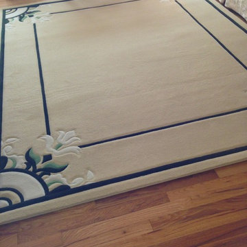 Custom Designed & Colored Sculpted Area Rug