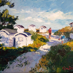 'Favorite Beach' Original Oil Painting by Erin Dertner - Paintings