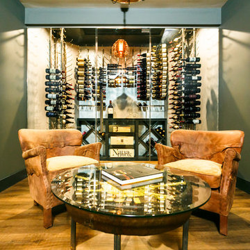 Modern Design wine room in New Jersey