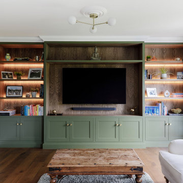 BESPOKE BUILT-IN MEDIA UNIT FOR SURREY HOME