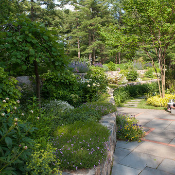 Terraced slope garden