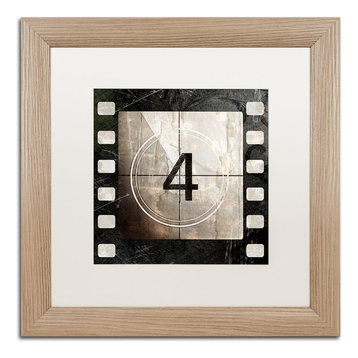 Color Bakery 'Vintage Countdown IV', Birch Frame, White Mat, 16x16
