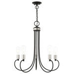 Livex Lighting - Livex Lighting 42925-04 Bari - Five Light Chandelier - Canopy Included: Yes  Canopy DiBari Five Light Chan Black/Brushed NickelUL: Suitable for damp locations Energy Star Qualified: n/a ADA Certified: n/a  *Number of Lights: Lamp: 5-*Wattage:60w Medium Base bulb(s) *Bulb Included:No *Bulb Type:Medium Base *Finish Type:Black/Brushed Nickel
