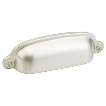 Schaub and Company 743 Country 3" Center to Center Solid Brass - Satin Nickel