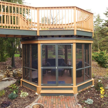 Elevated Walkway Gazebo with lookout deck