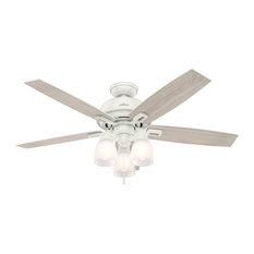 Hunter Fan Company 52" Donegan With 3 Lights Fresh White Ceiling Fan With Light
