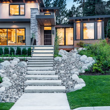 rockwall & driveway