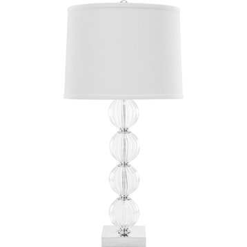 Amanda Globe Lamp (Set of 2) - White, White