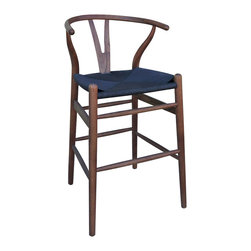 Wishbone Counter Stool in Vintage Oak - Bar Stools And Counter Stools