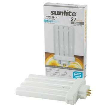 Sunlite 27 Watt Fml 4-Pin Quad Tube, Gx10Q-4 Base, Daylight