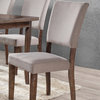 Transitional Antique Natural Oak Side Chairs, Set of 2