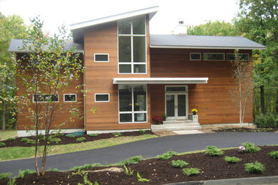Contemporary exterior home idea in New York
