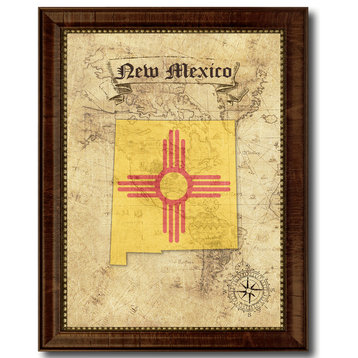 New Mexico State Vintage Map, 15"x19"